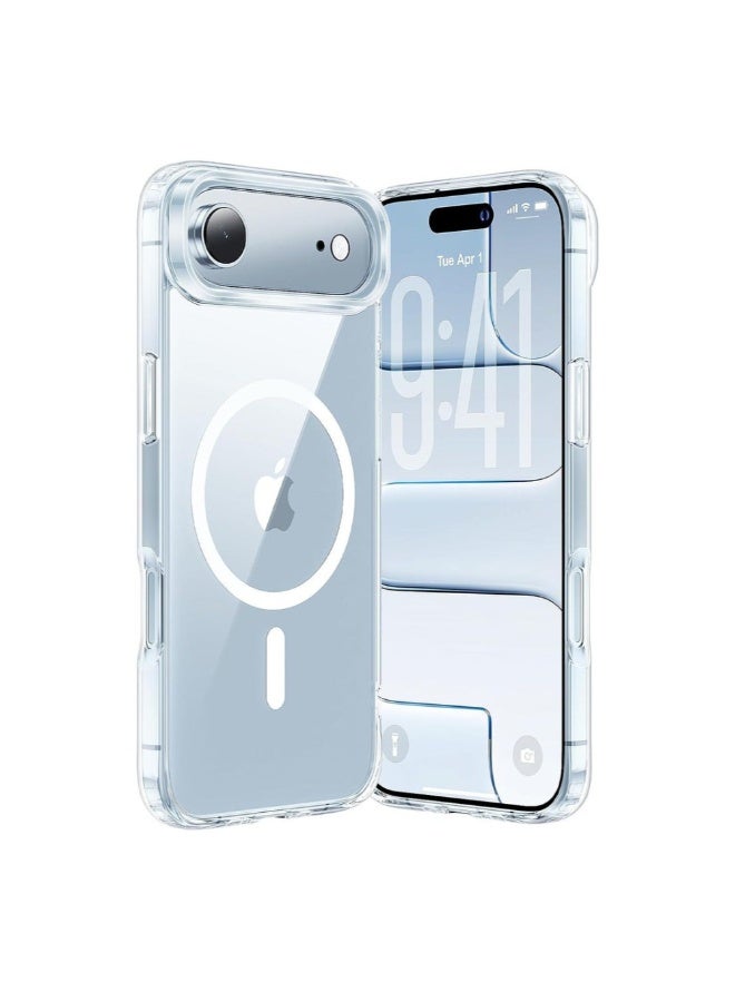 أكاليكس جراب مغناطيسي شفاف لهاتف آيفون 17 إير، مقاوم للخدوش والصدمات، جراب حماية لهاتف آيفون 17 إير مقاس 6.5 بوصة - Image 1